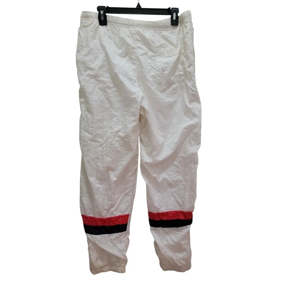 Vintage 90's Sergio Tacchini Track Pants Multicolor Nylon Lined Sz 34 ITALY